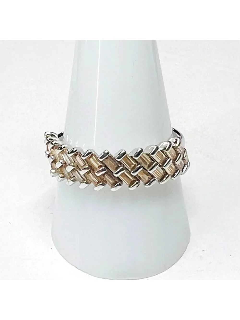 Ring Bomb Party Ring, size 10, gold zig zag design, fashion jewelry,